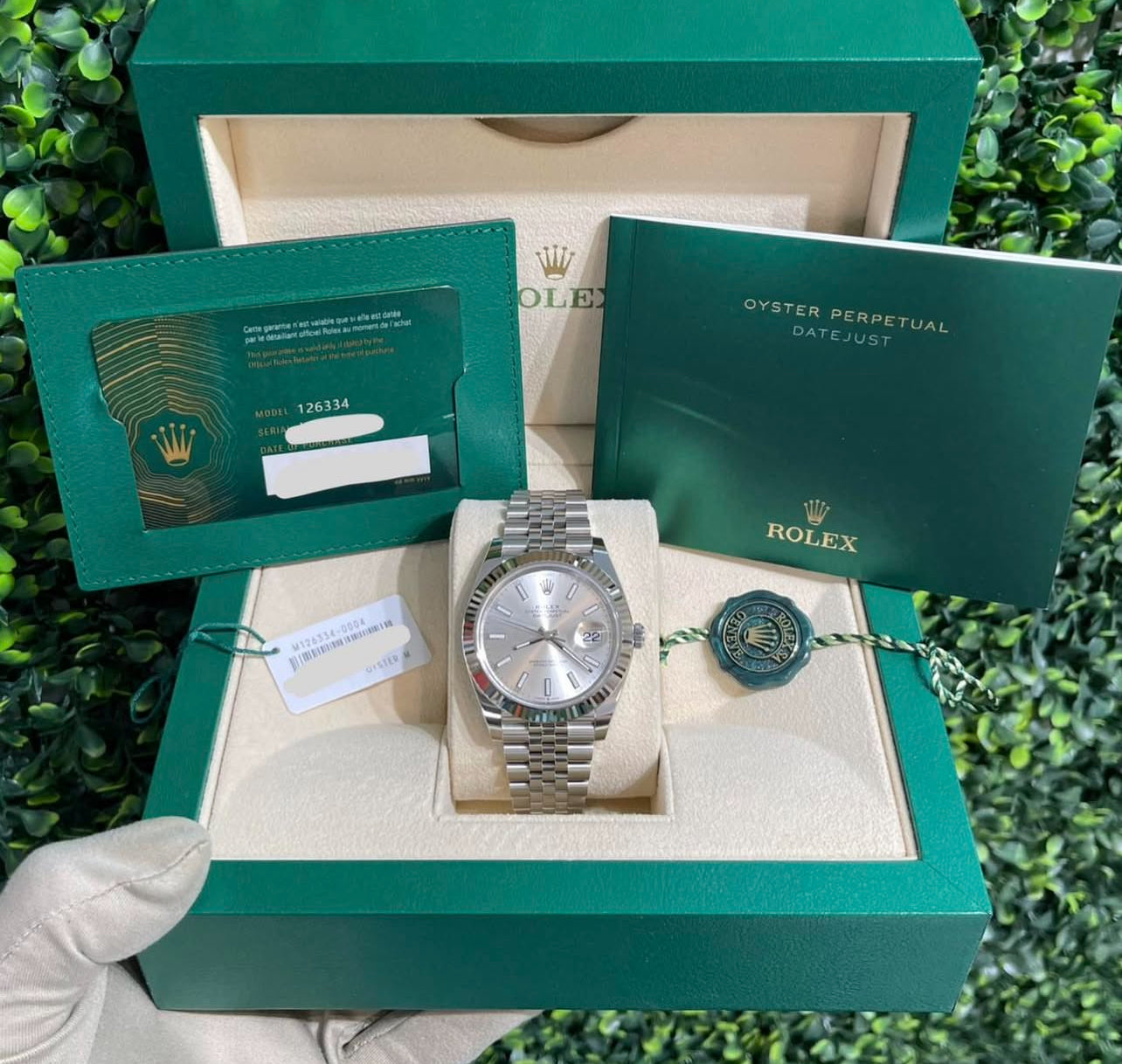 ROLEX DATEJUST JUBILÈE SILVER DIAL