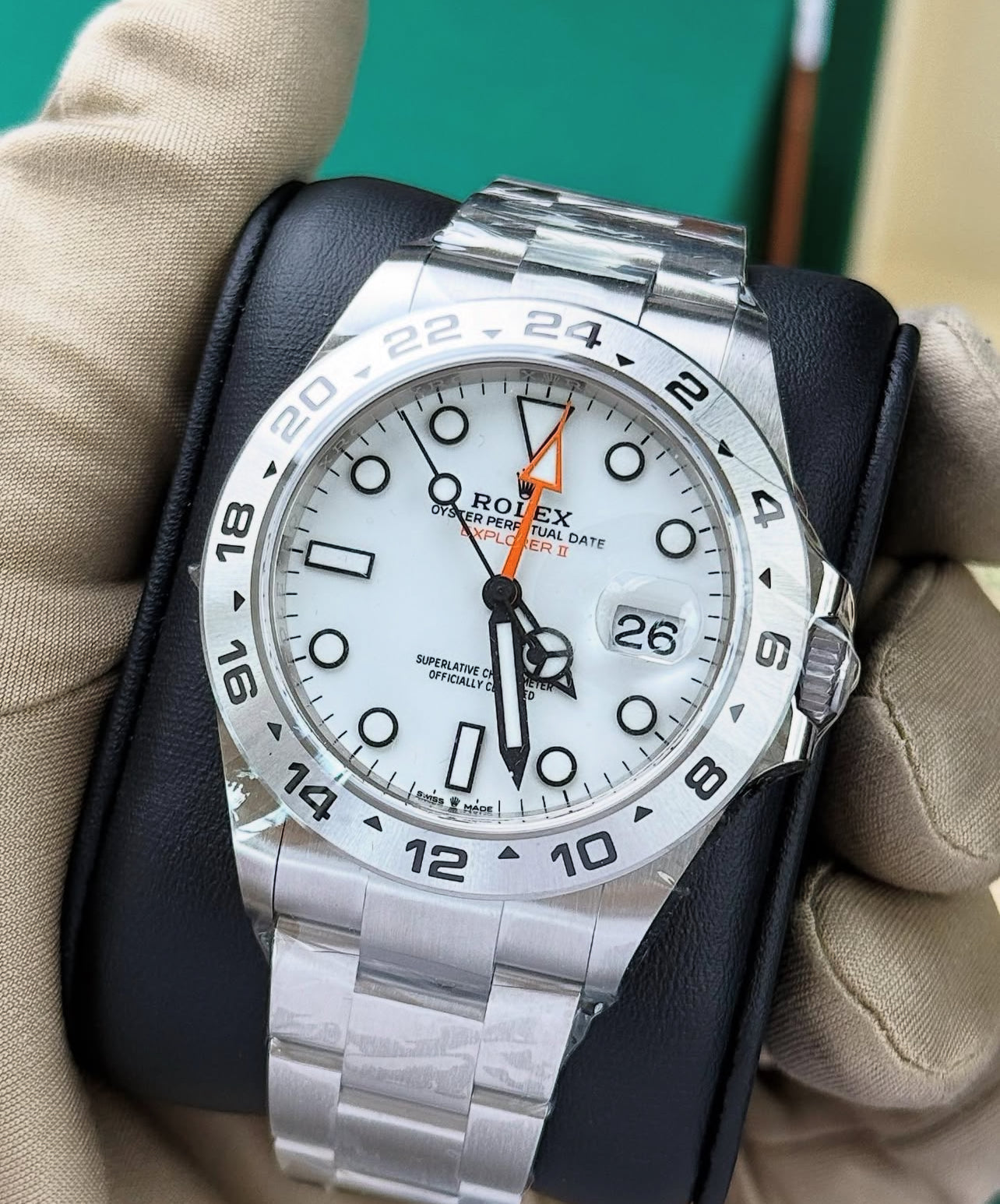 ROLEX EXPLORER II DATE WHITE