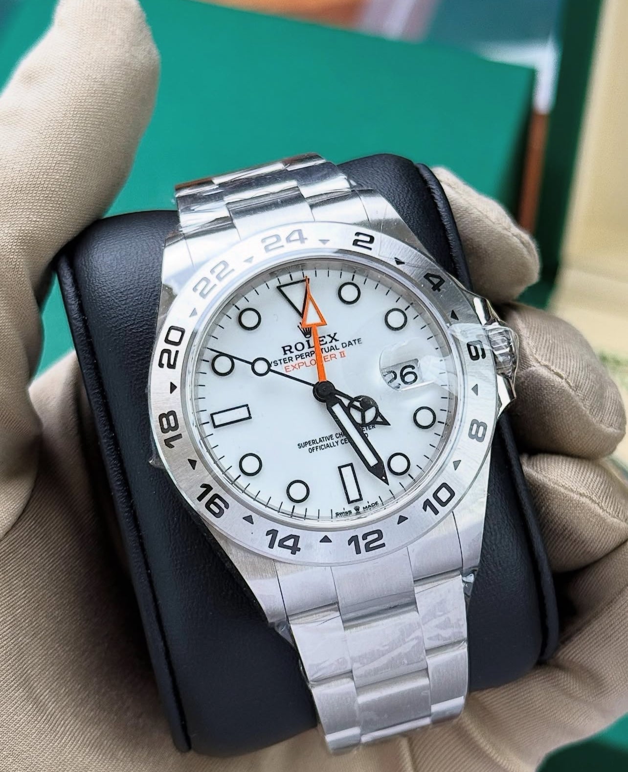 ROLEX EXPLORER II DATE WHITE