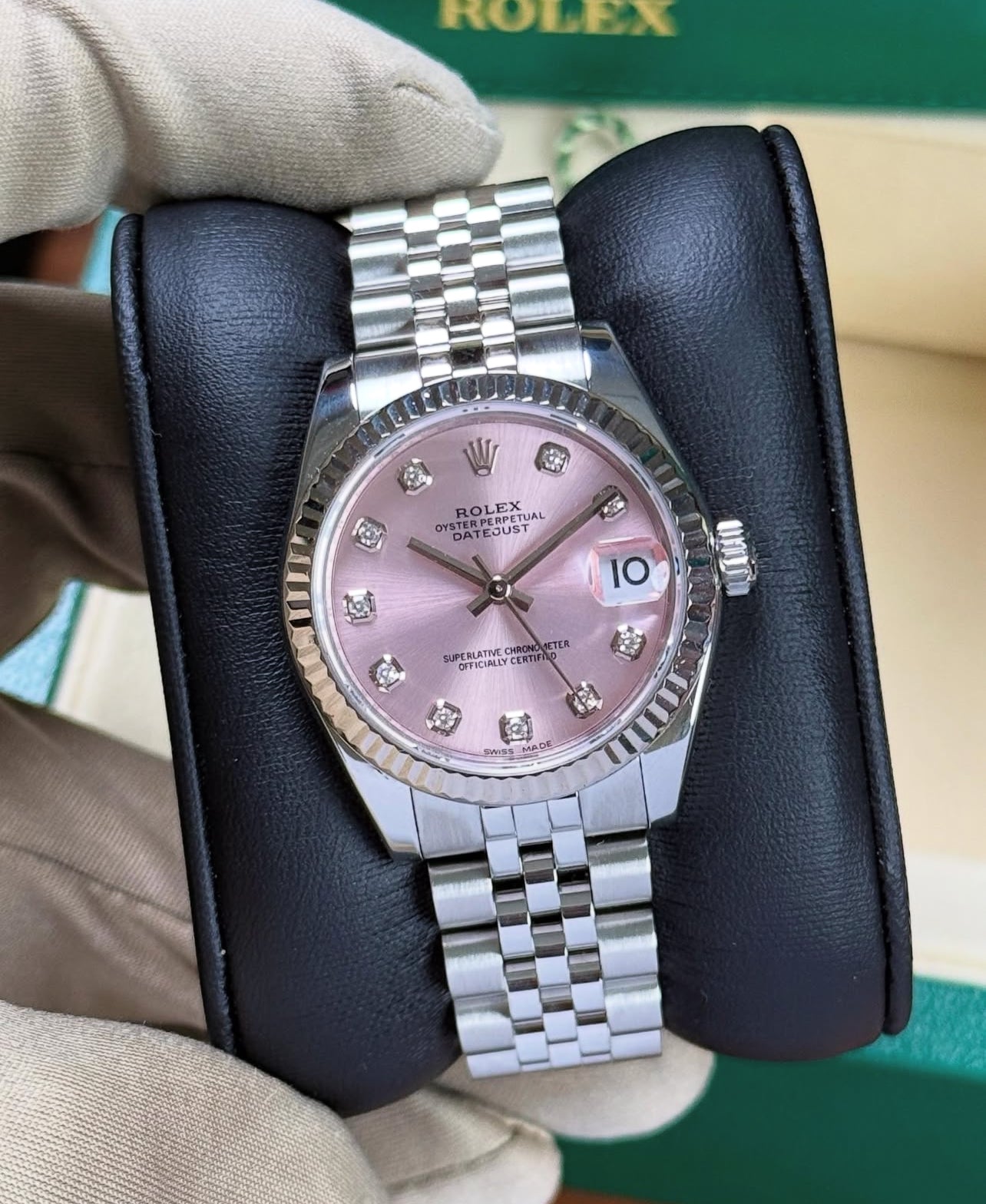 ROLEX DATEJUST JUBILEE "CANDY ROSE" DIAMOND