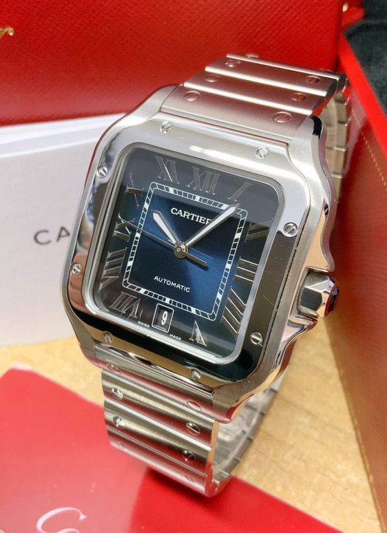 CARTIER SANTOS BLUE DIAL