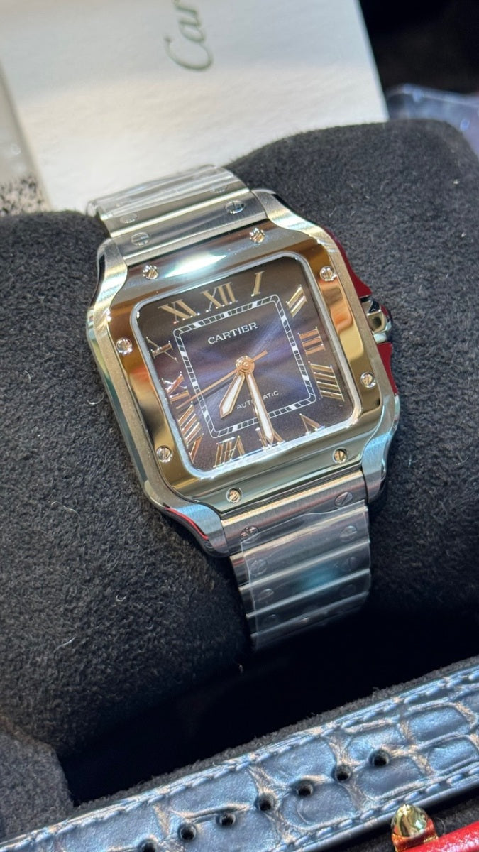CARTIER SANTOS BLUE DIAL