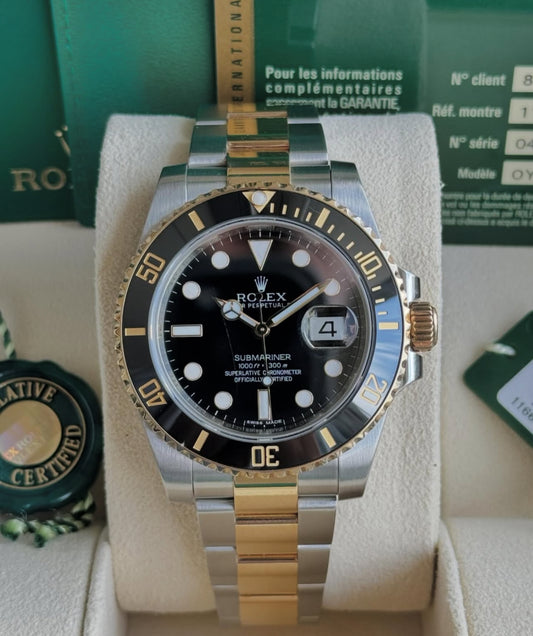 ROLEX SUBMARINER GOLD & BLACK