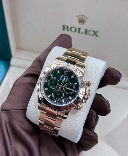 ROLEX DAYTONA GOLD & GREEN
