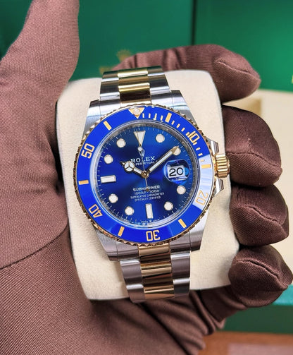 ROLEX SUBMARINER DATE ORO & BLU