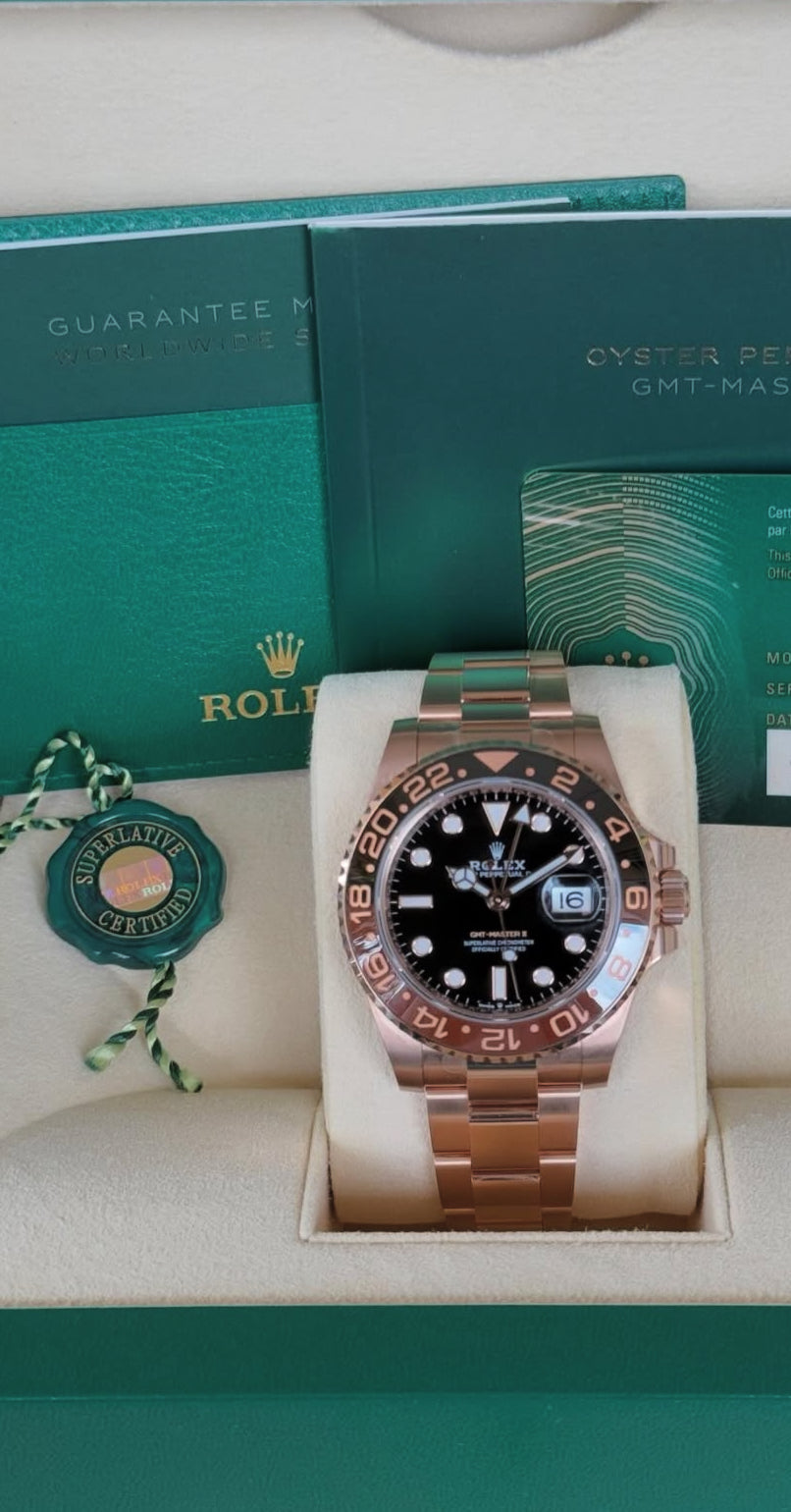ROLEX GMT MASTER II "ROOT-BEER" ROSE'