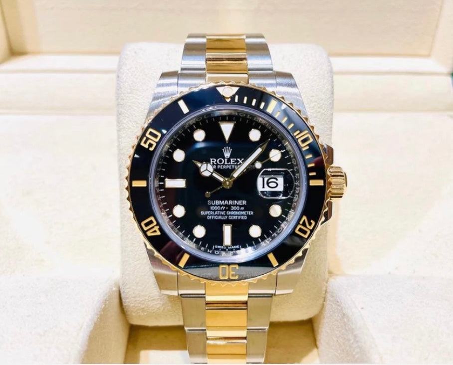 ROLEX SUBMARINER GOLD & BLACK