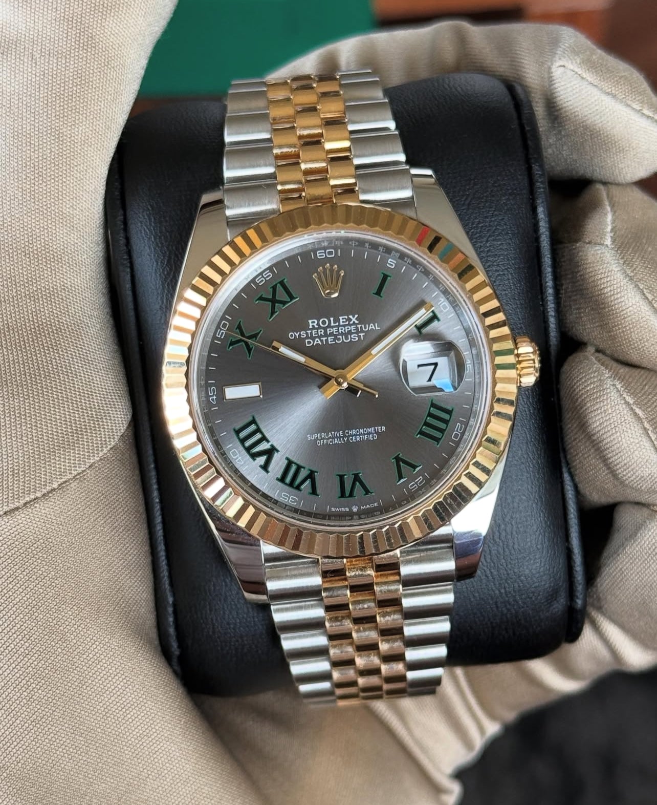 ROLEX DATEJUST JUBILÈE WIMBLEDON BICOLOR