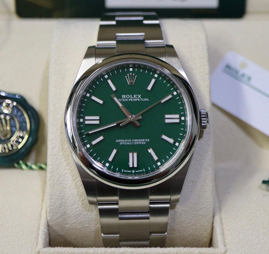 ROLEX OYSTER PERPETUAL GREEN