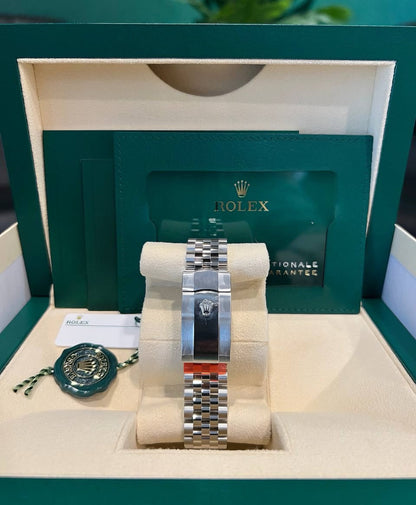 ROLEX DATEJUST JUBILÉE MINT GREEN ZIGRINATO