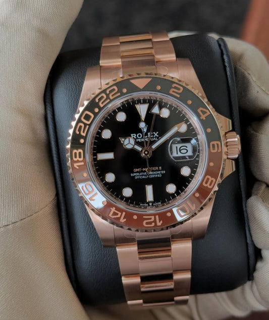 ROLEX GMT MASTER II "ROOT-BEER" ROSE'