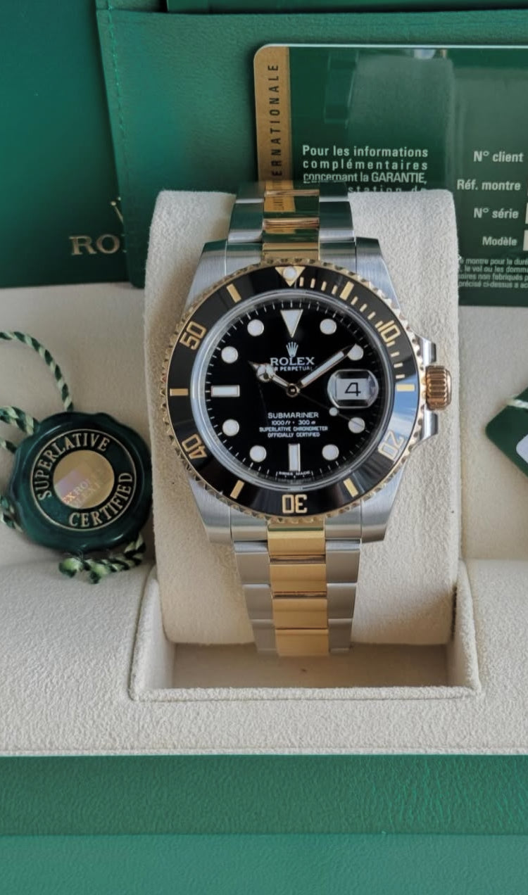 ROLEX SUBMARINER GOLD & BLACK