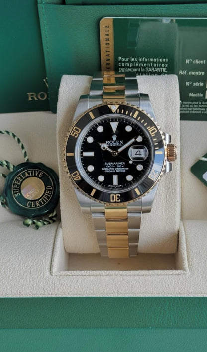 ROLEX SUBMARINER GOLD & BLACK