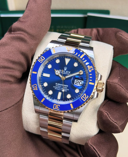ROLEX SUBMARINER DATE ORO & BLU