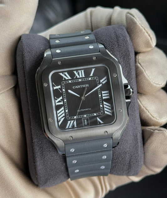 CARTIER SANTOS BLACK LINE