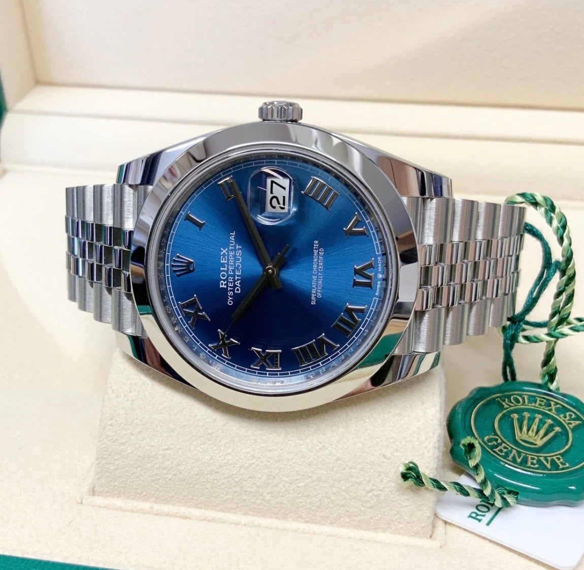 ROLEX DATEJUST JUBILÈE BLUE ROMAN