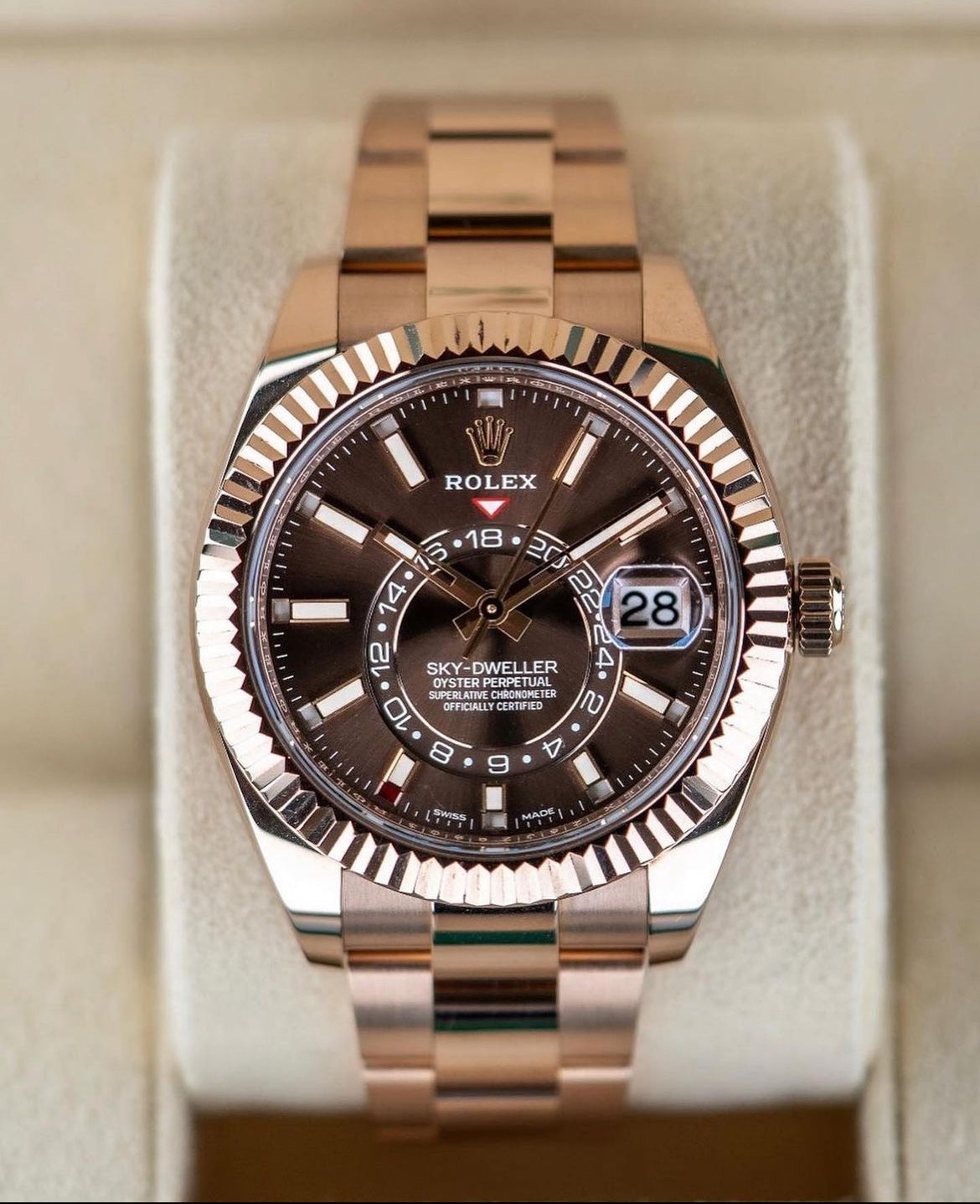 ROLEX SKY-DWELLER CHOCOLATE