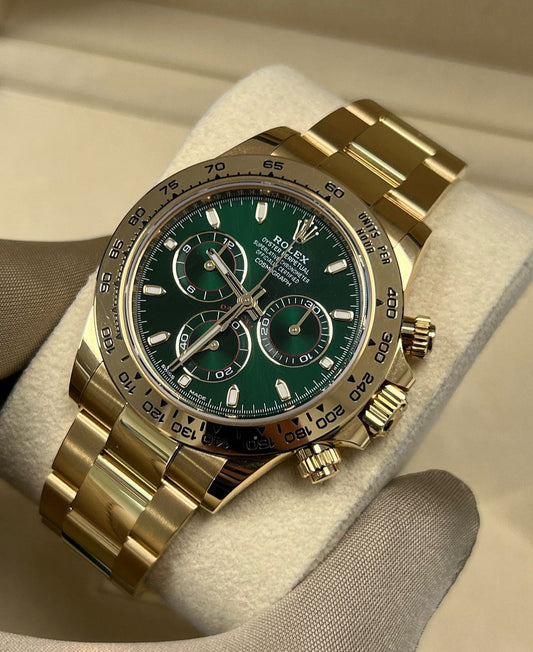 ROLEX DAYTONA GOLD & GREEN