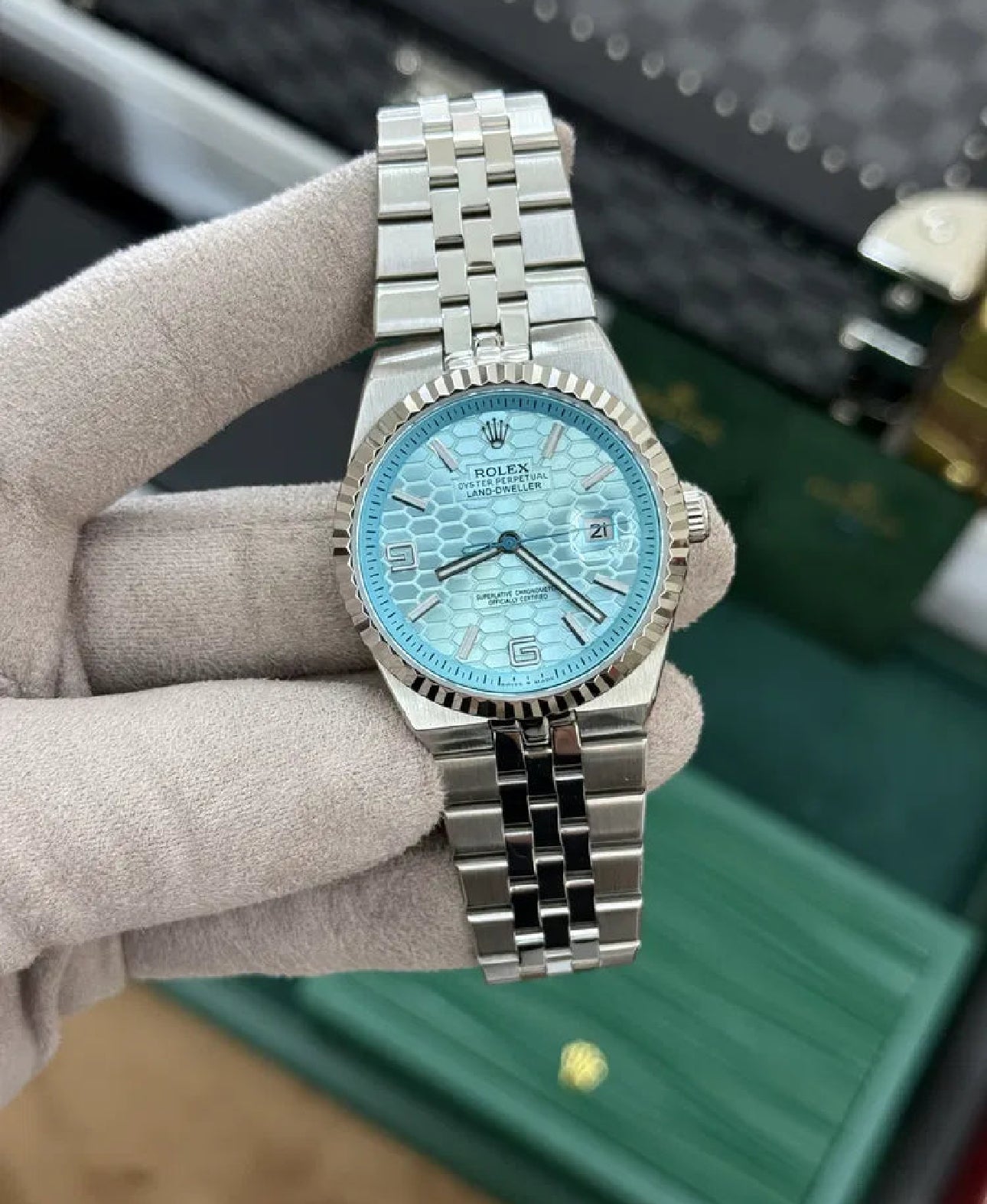 ROLEX LAND DWELLER PLATINO