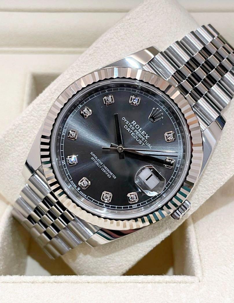 ROLEX DATEJUST JUBILÉE GREY DIAMOND