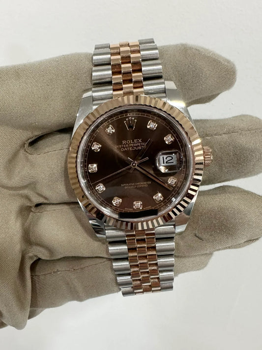 ROLEX DATEJUST JUBILÉE CHOCOLATE DIAMOND