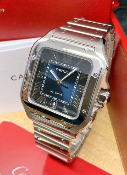 CARTIER SANTOS BLUE DIAL
