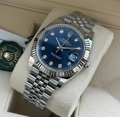 ROLEX DATEJUST JUBILEE OCEAN BLU DIAMOND