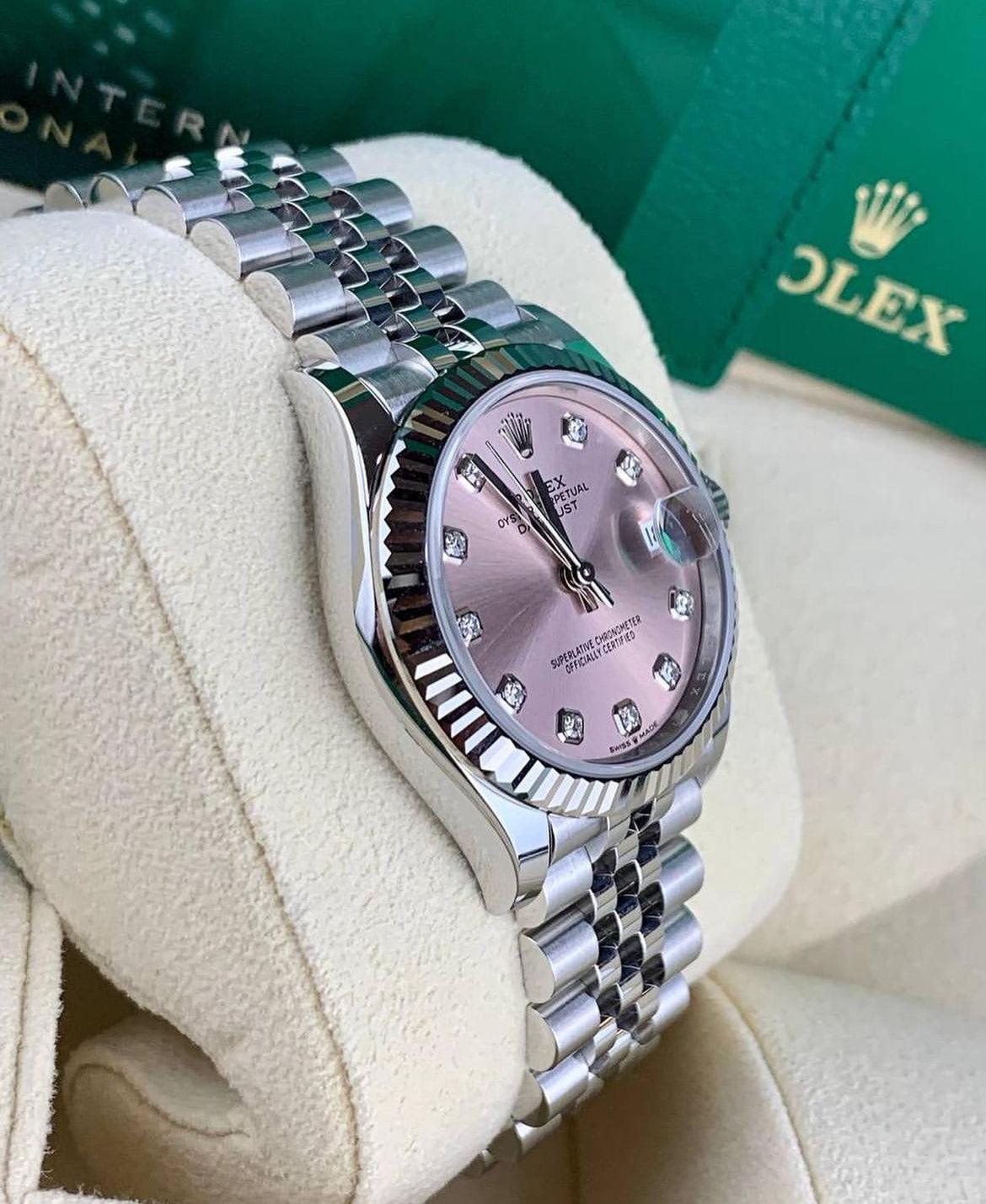 ROLEX DATEJUST JUBILEE "CANDY ROSE" DIAMOND