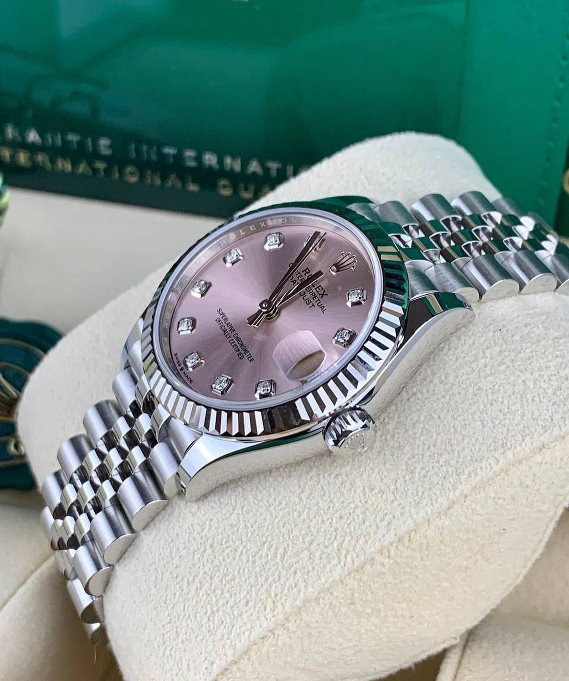 ROLEX DATEJUST JUBILEE "CANDY ROSE" DIAMOND