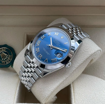 ROLEX DATEJUST JUBILEE OCEAN BLU ROMAN