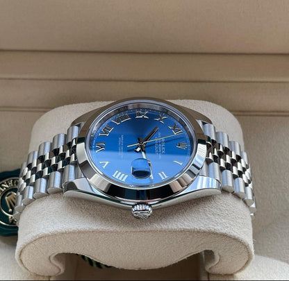 ROLEX DATEJUST JUBILEE OCEAN BLU ROMAN